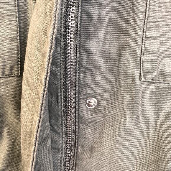 Old Navy Cinched Waist Utility Jacket Women's Medium Snap & Zip Front Military - Picture 5 of 10
